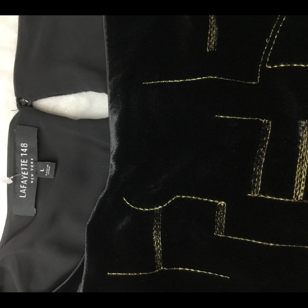 Lafayette 148 New York Velvet shift dress